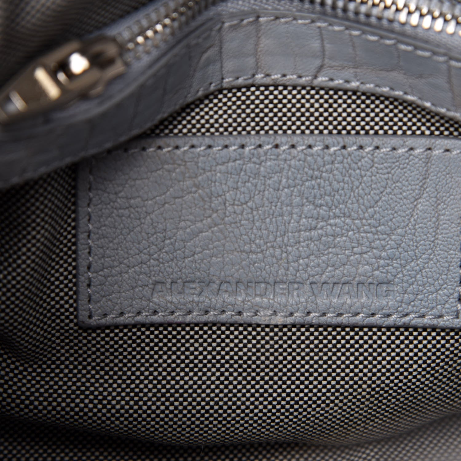 Alexander Wang Pebbled Lambskin Mini Rockie Carbon Rodhium Hardware 11 of 12