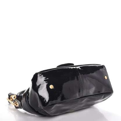 Jimmy Choo Patent Small Tulita Shoulder Bag Black 4 of 7