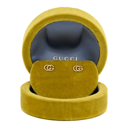 Gucci 18K Yellow Gold GG Tissue Stud Earrings 6 of 6