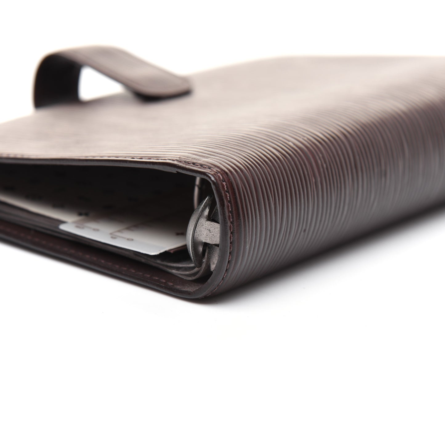 Epi Medium Ring Agenda Cover Moka