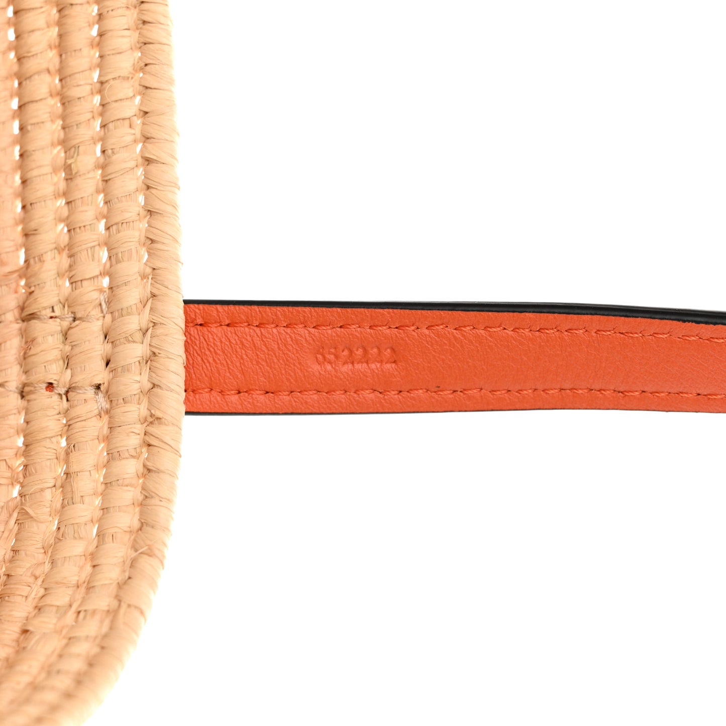 Raffia Square Mini Anagram Basket Tote Bag Natural