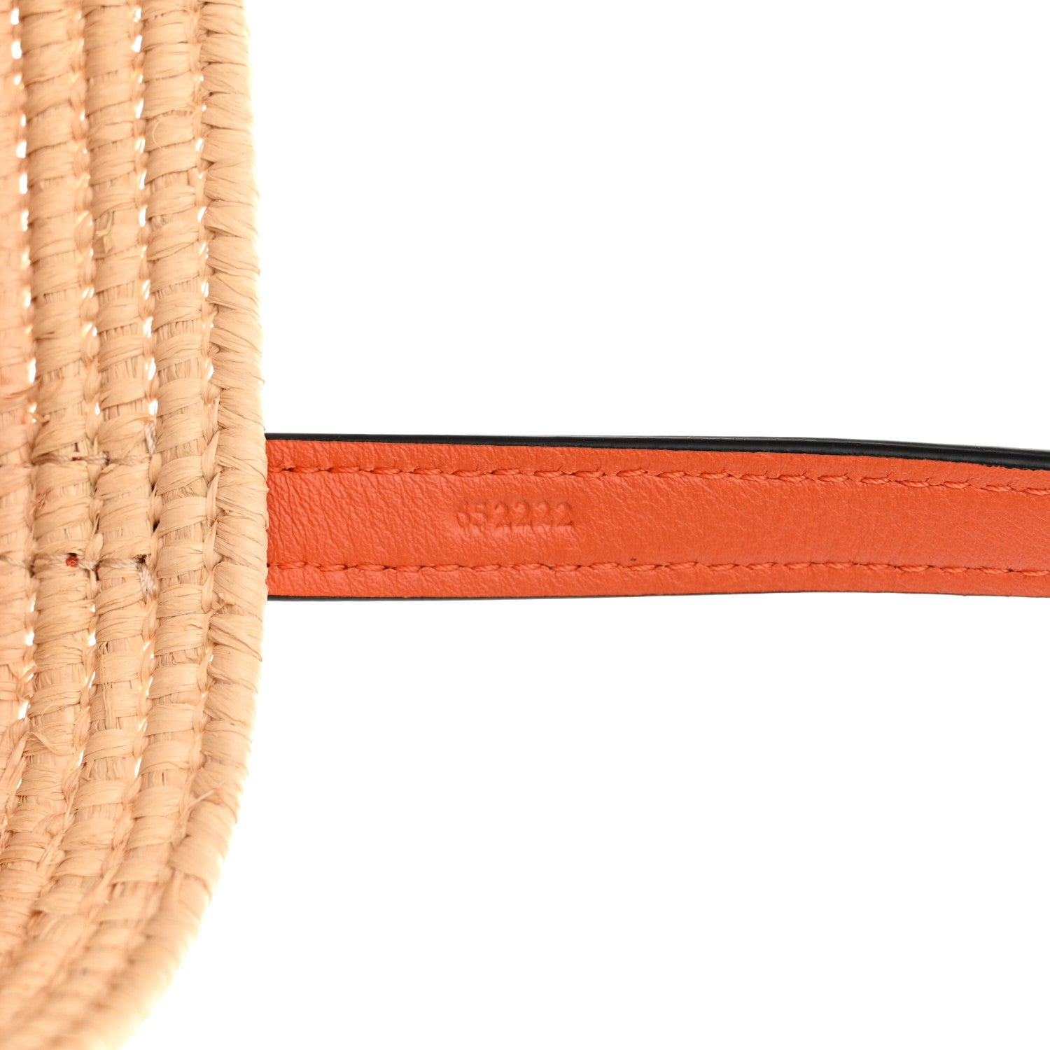 Loewe Raffia Square Mini Anagram Basket Tote Bag Natural 6 of 10