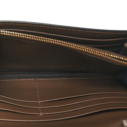 Fendi Vitello Soft F is Fendi Bi-Color FF 1974 Embossed Continental Envelope Wallet On Chain Maya Black 6 of 11