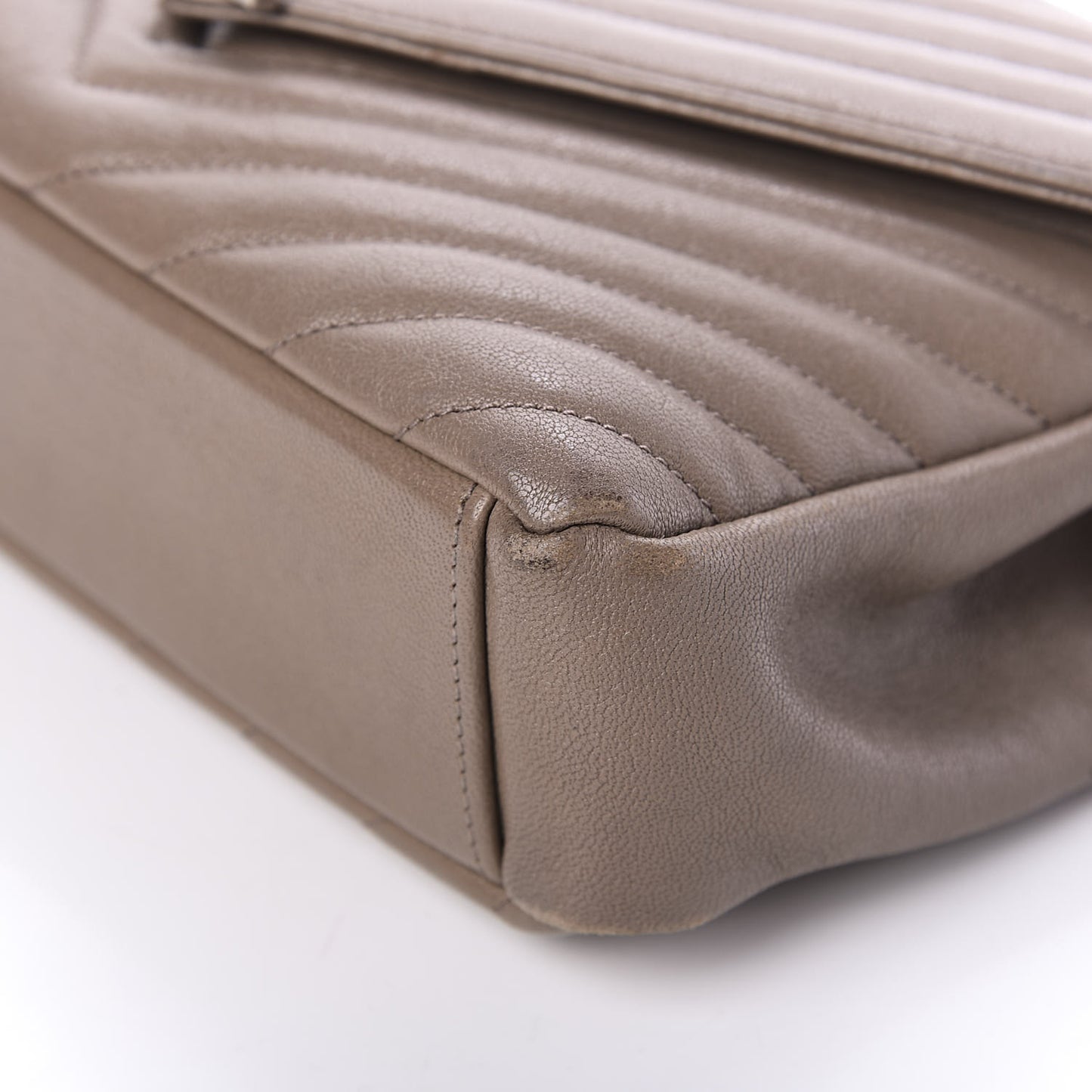 Sheepskin Matelasse Chevron Monogram Medium College Bag Fard