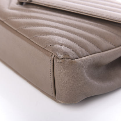 Saint Laurent Sheepskin Matelasse Chevron Monogram Medium College Bag Fard 9 of 15