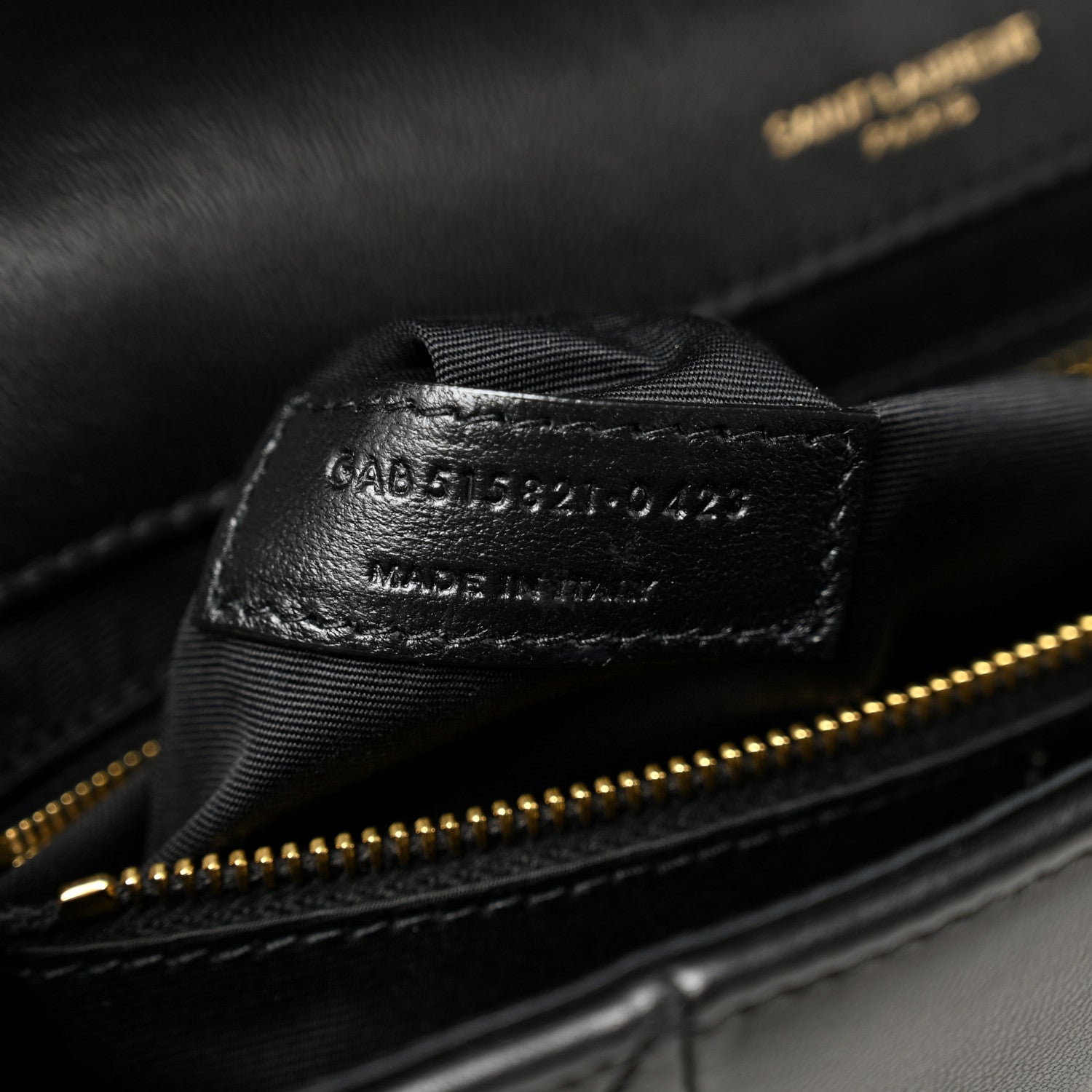 Saint Laurent Lambskin Patchwork Monogram Medium Jamie Black 7 of 11