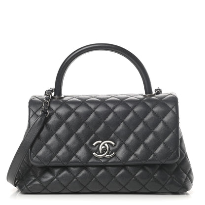 Chanel Caviar Quilted Small Coco Handle Flap Black 1 of 14
