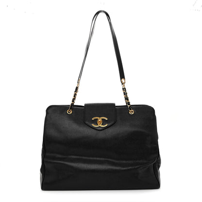 Chanel Caviar XL Weekender Bag Black 1 of 10