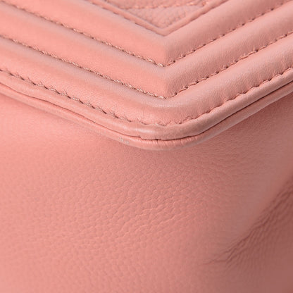 Chanel Caviar Quilted Medium Boy Flap Powder Pink 9 of 11