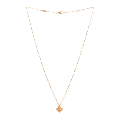 Van Cleef & Arpels 18K Rose Gold Sweet Alhambra Pendant Necklace 2 of 4