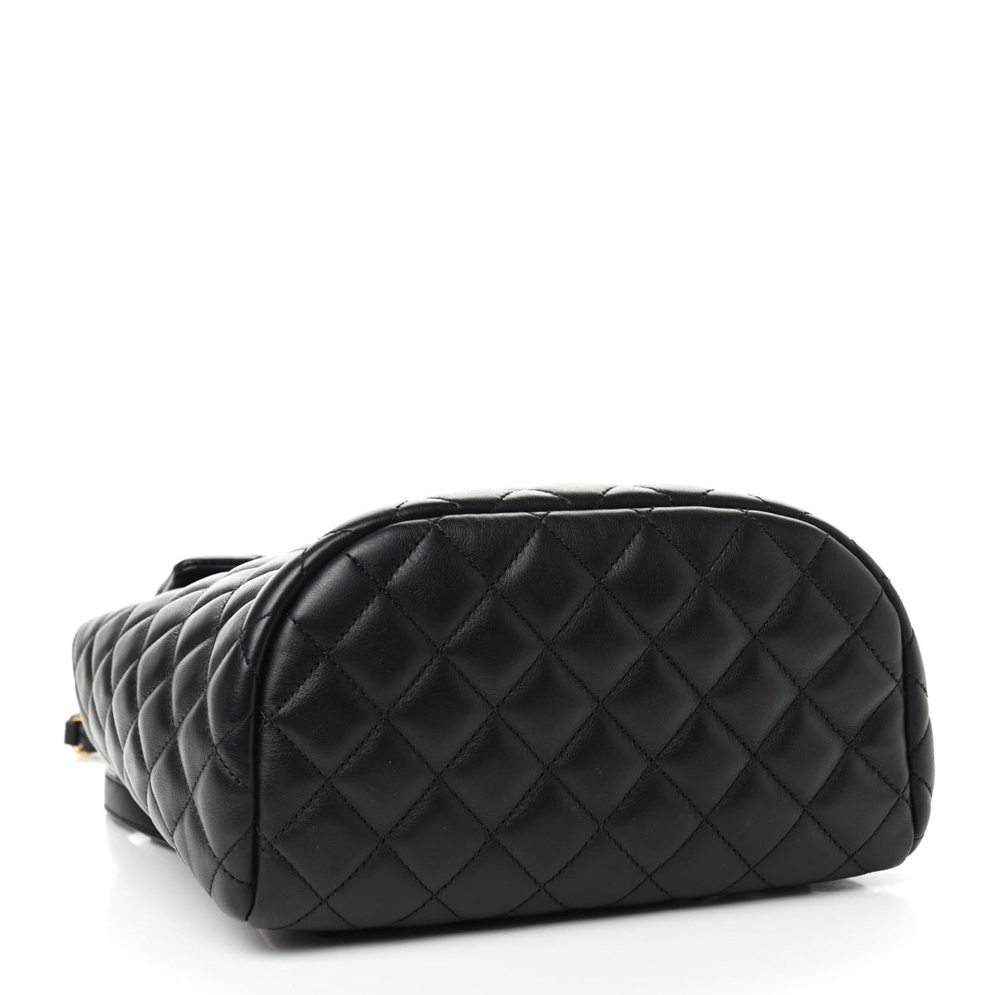Lambskin Quilted Small Urban Spirit Backpack Black