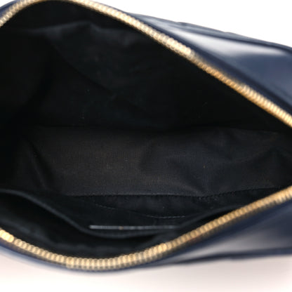 Saint Laurent Calfskin Matelasse Monogram Lou Camera Bag Deep Marine 5 of 11