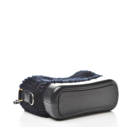 Chanel Shearling Small Gabrielle Hobo Navy 3 of 9