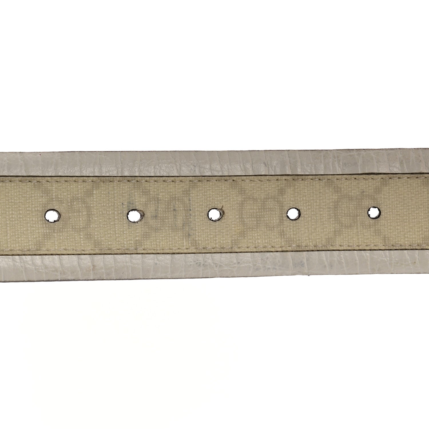 Gucci GG Plus Monogram Calfskin Interlocking G 40mm Belt 95 38 White 4 of 11