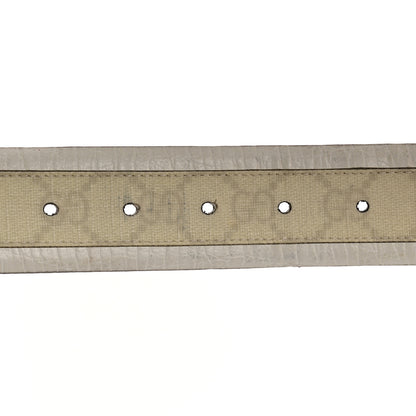 Gucci GG Plus Monogram Calfskin Interlocking G 40mm Belt 95 38 White 4 of 11