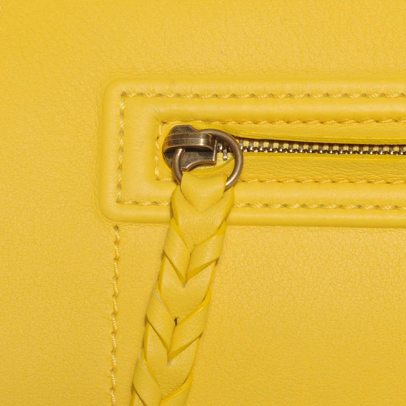 Celine Smooth Calfskin Medium Phantom Luggage Sun Yellow 5 of 9