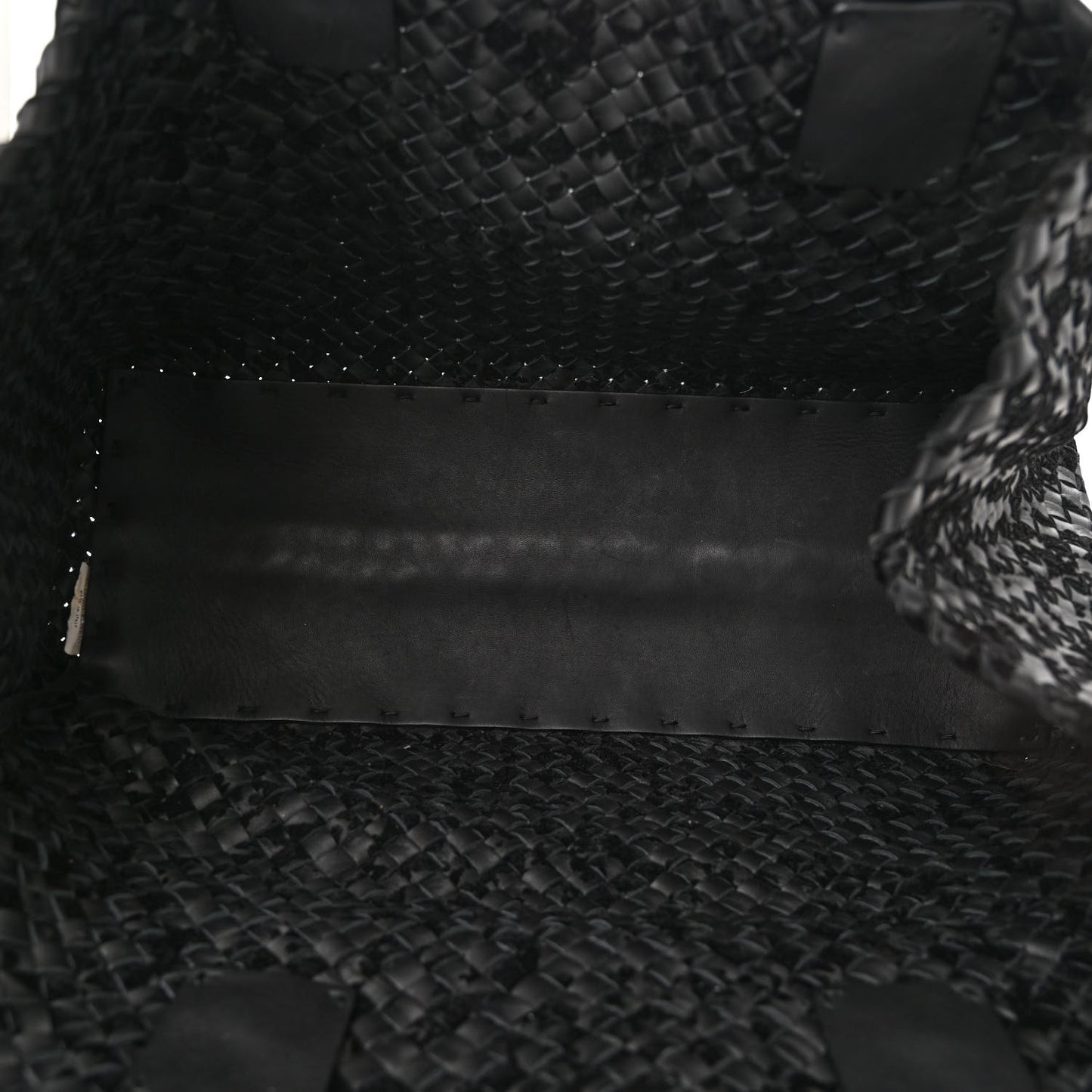 Nappa Velours Intrecciato Medium Cabat Black