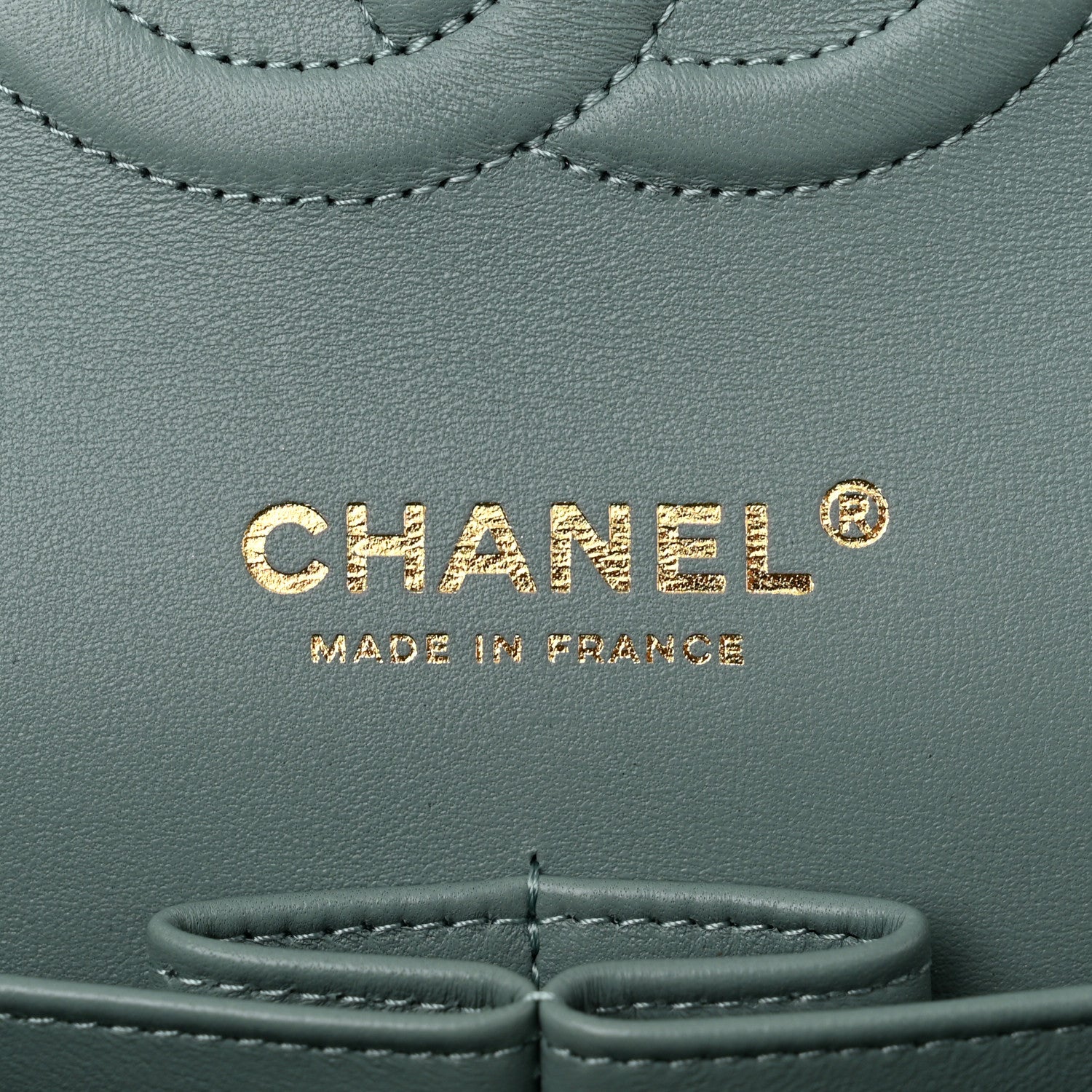 Chanel Caviar Quilted Medium Double Flap Light Blue 6 of 11