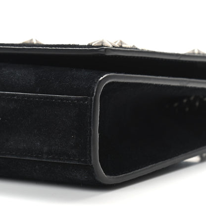 Saint Laurent Suede Star Studded Monogram Small Kate Satchel Black 8 of 8