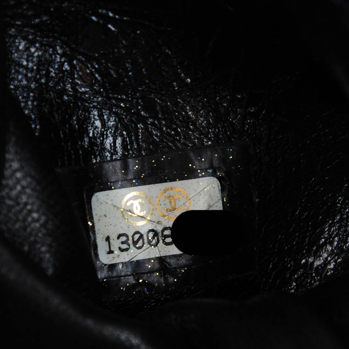 Glazed Calfskin 2.55 Reissue Flap Belt Bag Clutch Black