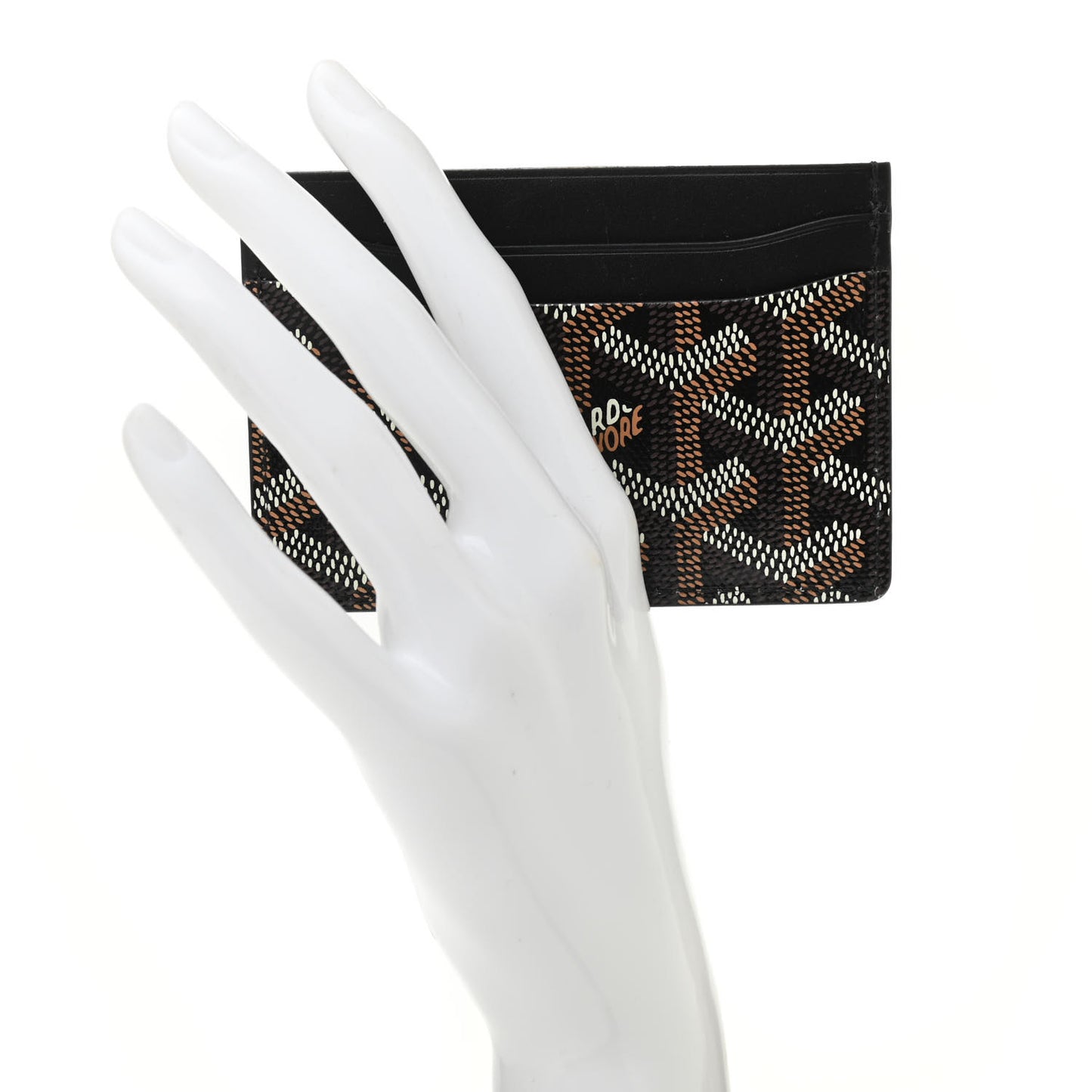 Goyardine Saint Sulpice Card Holder Black