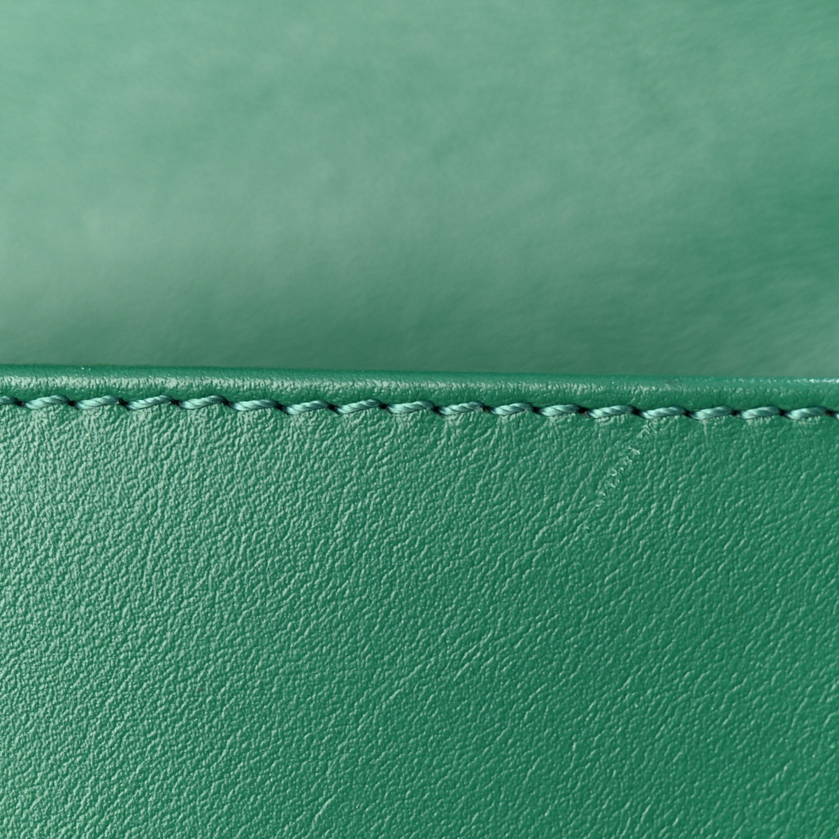 Calfskin Quilted Medium Rock My Shoulder Flap Green