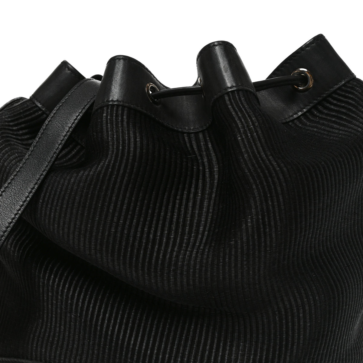 Hermes Crinoline Evercalf Market Bag 28 Black 7 of 8