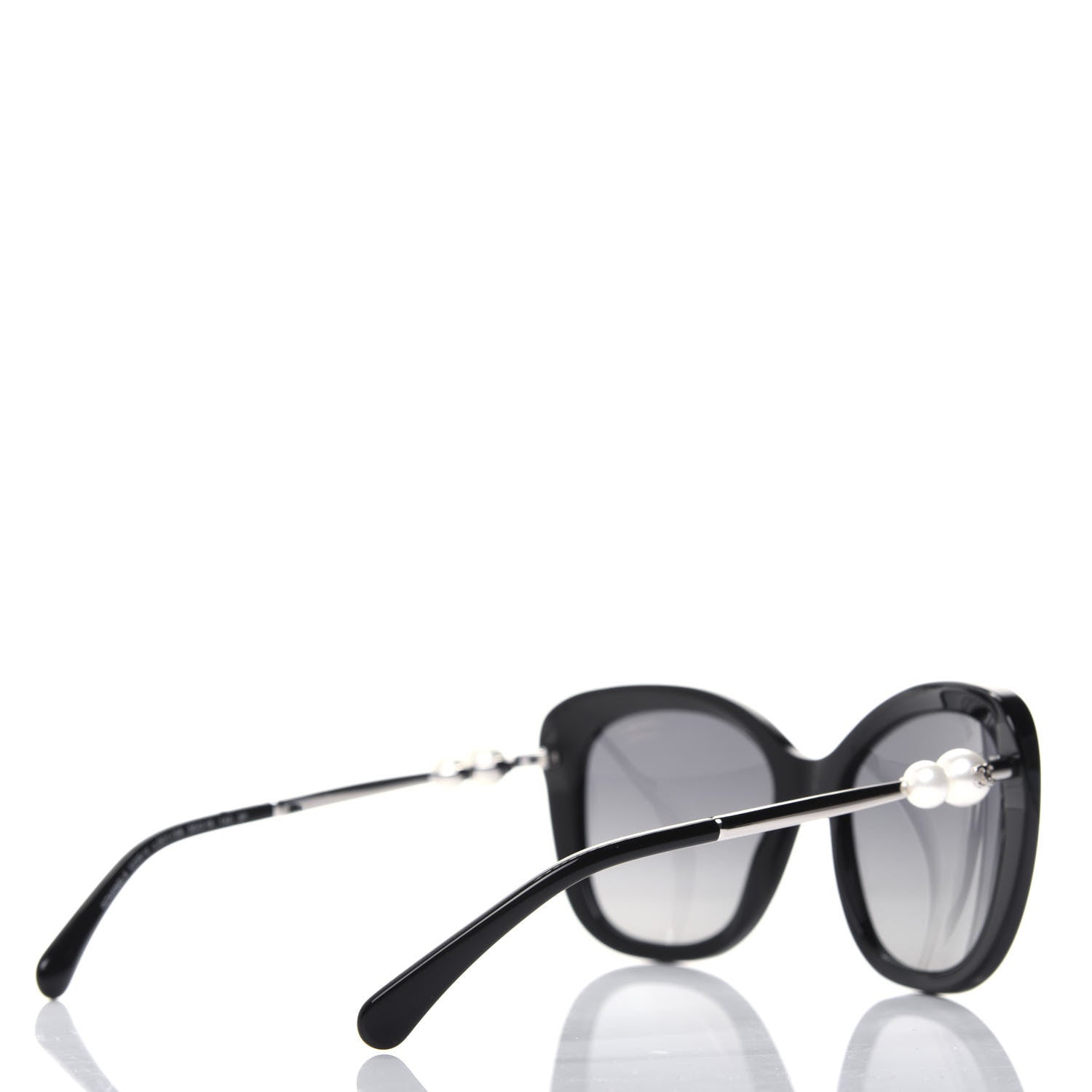 Chanel Acetate Pearl Polarized Sunglasses 5339-H Black 4 of 8