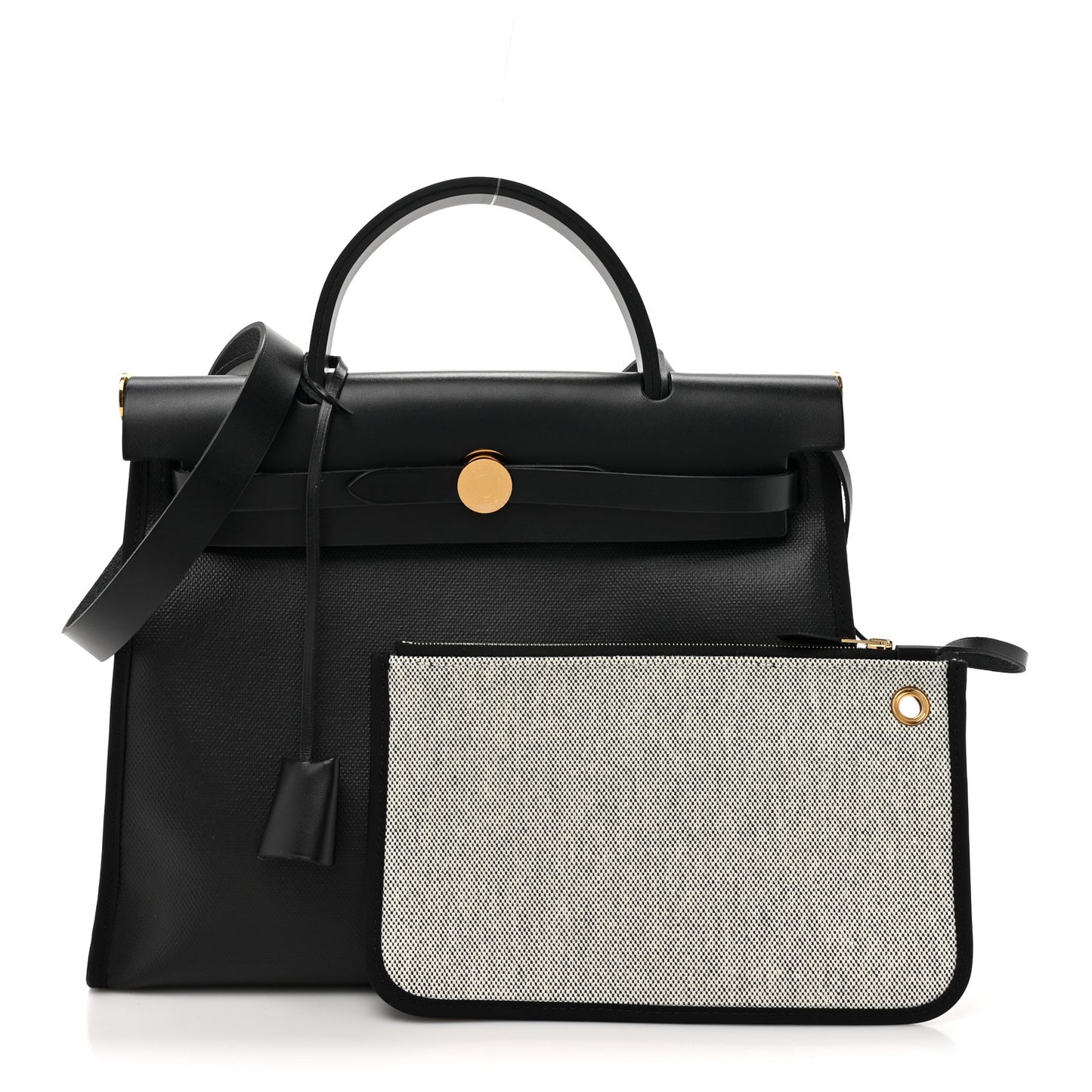 Toile H Berline Vache Hunter Herbag Zip PM 31 Black Ecru