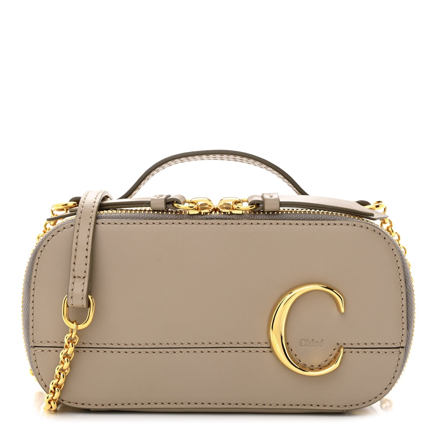 Chloe Calfskin Mini C Vanity Bag Motty Grey 1 of 12