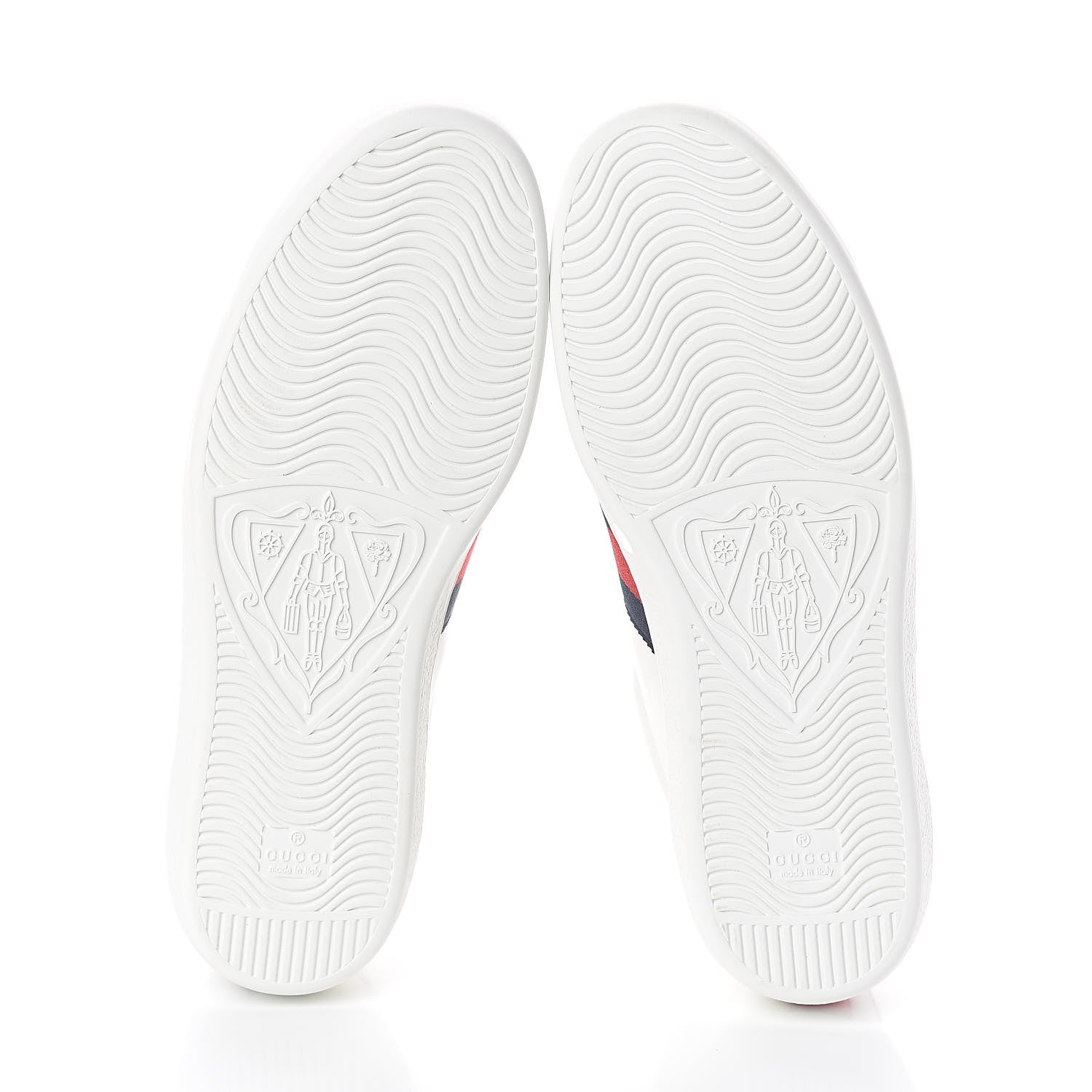 Gucci Calfskin Miro Soft Web Bee Embroidered Mens Ace High Top Sneakers 9 White 7 of 8