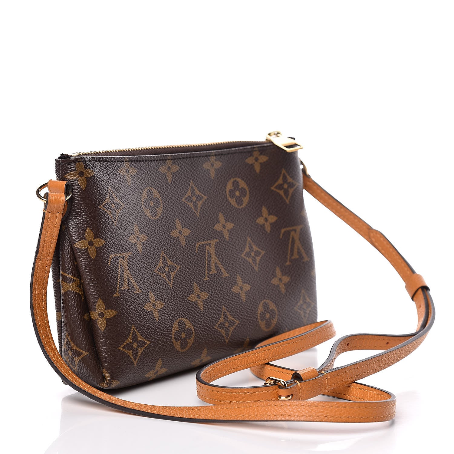Louis Vuitton Monogram Pallas Crossbody Safran 3 of 12