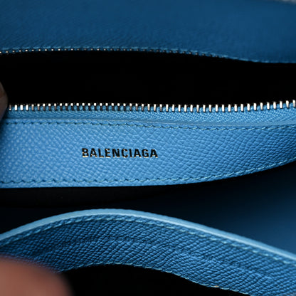 Balenciaga Grained Calfskin S Ville Top Handle Bag Blue 11 of 21