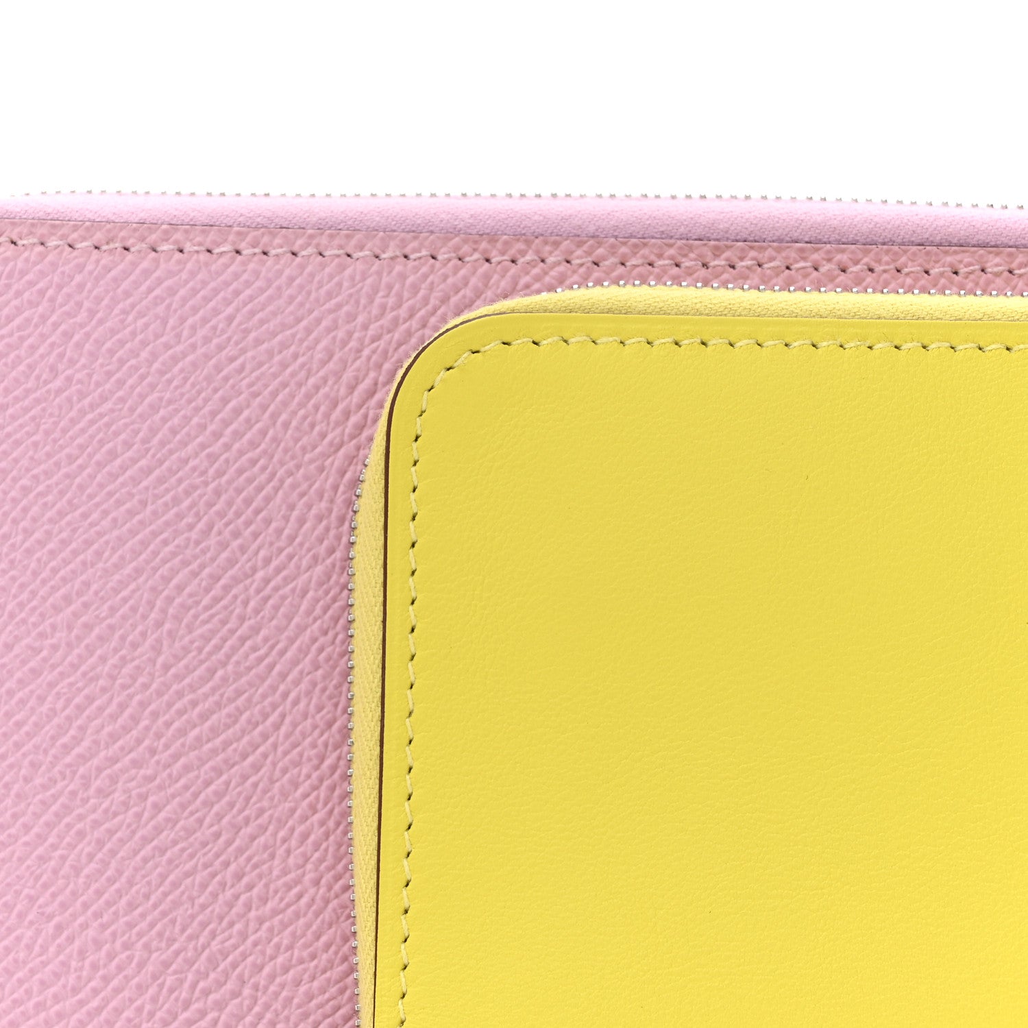 Hermes Epsom Swift Nouveau To Go Wallet Mauve Sylvestre Lime Cuivre Caban 9 of 13