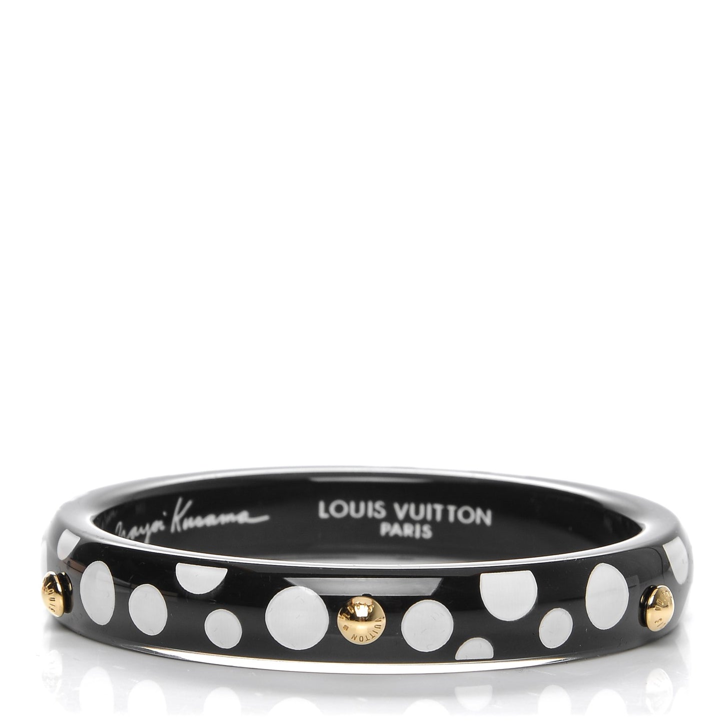 Kusama Infinity Dots Medium Bangle PM Black