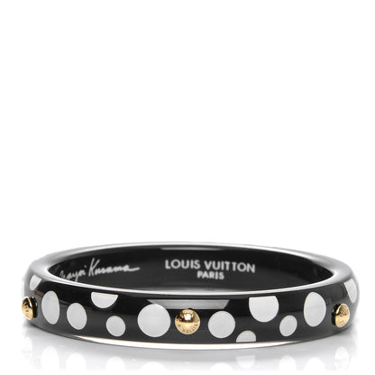 Louis Vuitton Kusama Infinity Dots Medium Bangle PM Black 1 of 6