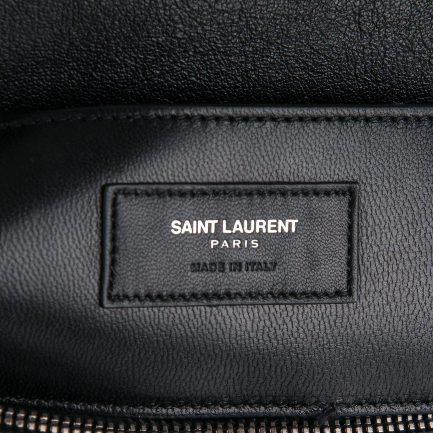 Saint Laurent Sheepskin Matelasse Chevron Monogram Large College Satchel Black 7 of 8