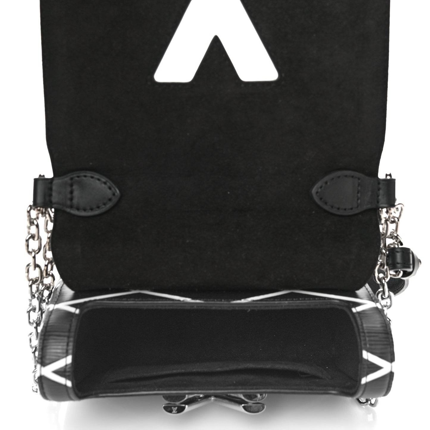 Epi Malletage Twist Shoulder Bag PM Black