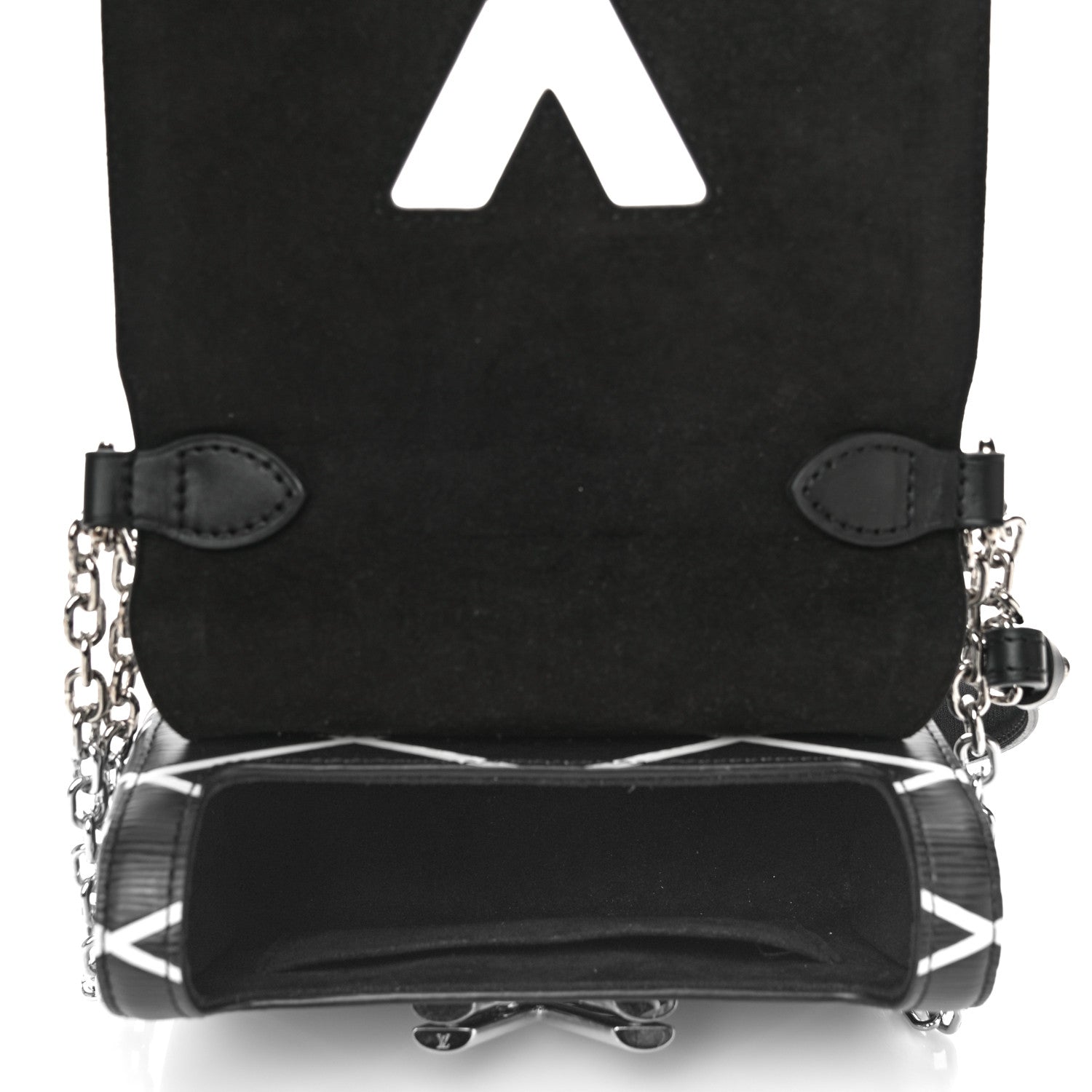 Louis Vuitton Epi Malletage Twist Shoulder Bag PM Black 5 of 9