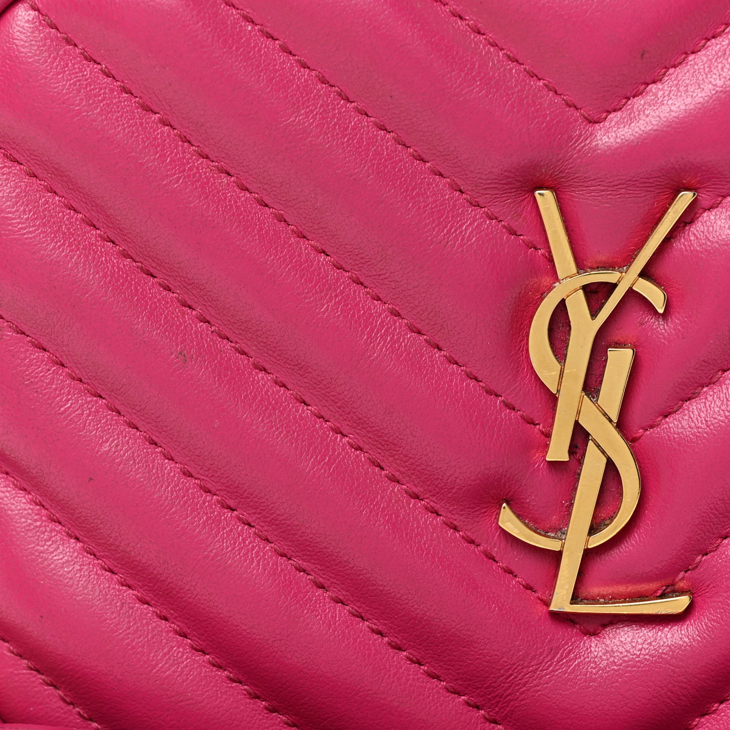Calfskin Matelasse Monogram Lou Belt Bag Bright Pink