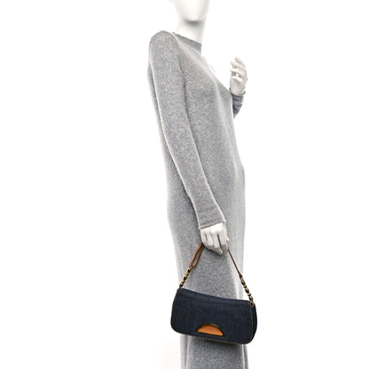 Christian Dior Denim Malice Shoulder Bag Dark Blue 2 of 8