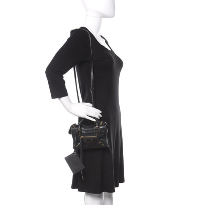 Balenciaga Agneau Classic Gold Hardware Nano City Black 2 of 11