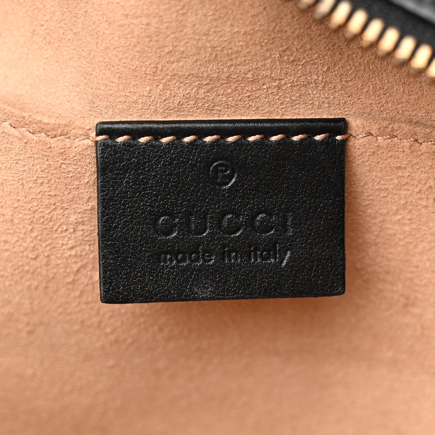 Gucci Calfskin Matelasse Small GG Marmont Chain Shoulder Bag Black 6 of 17