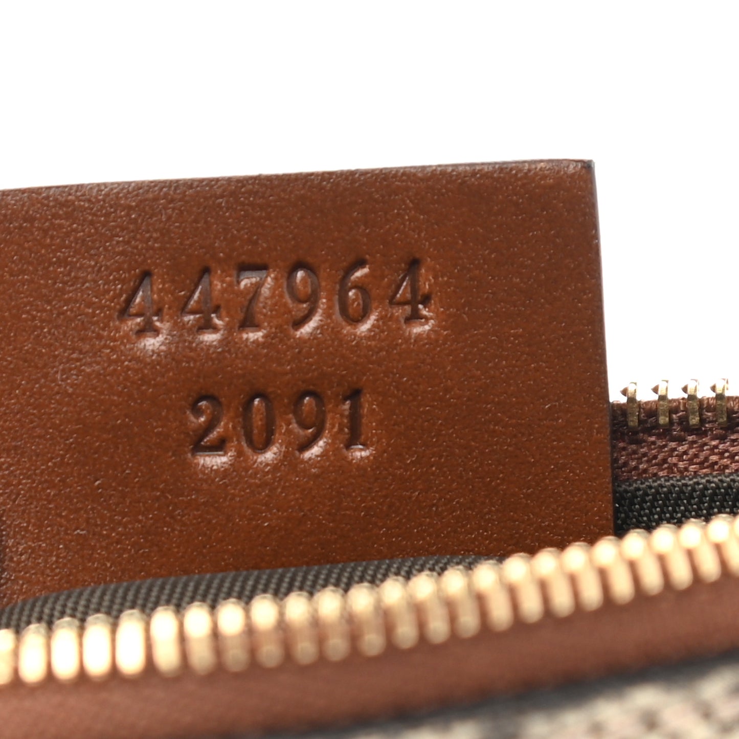 GG Supreme Monogram Key Case Brown
