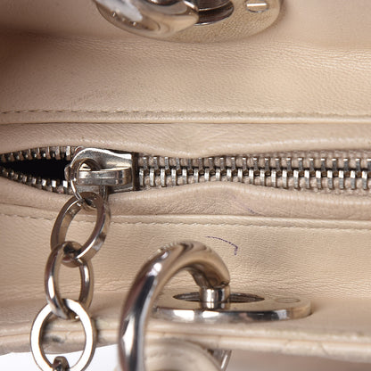 Christian Dior Lambskin Cannage Medium Lady Dior White 20 of 21