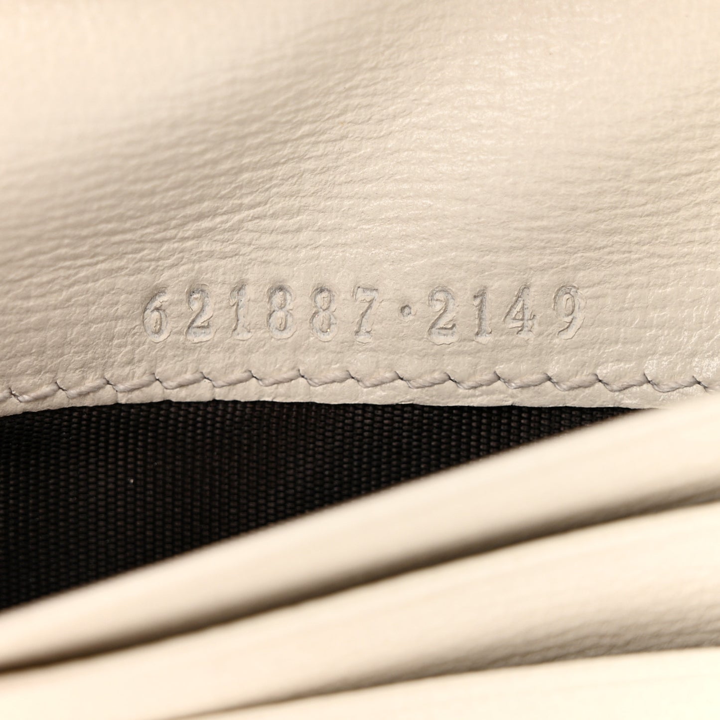 GG Supreme Monogram Azalea Calfskin Horsebit 1955 Card Case Wallet Beige Ebony Mystic White