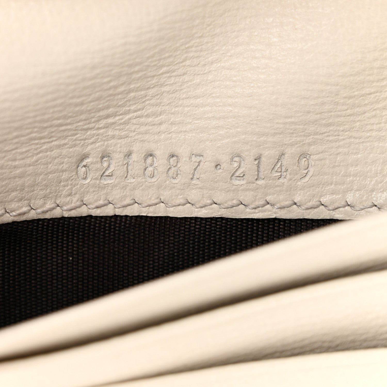 Gucci GG Supreme Monogram Azalea Calfskin Horsebit 1955 Card Case Wallet Beige Ebony Mystic White 8 of 11