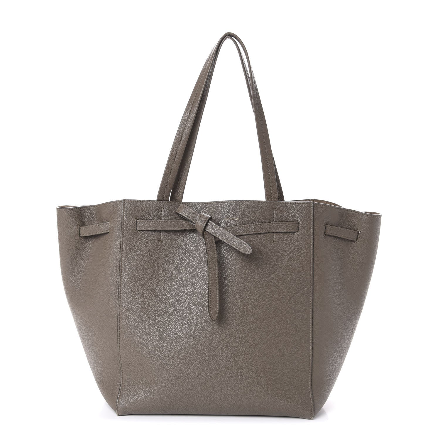 Celine Soft Grained Calfskin Small Belt Cabas Phantom Taupe 1 of 9