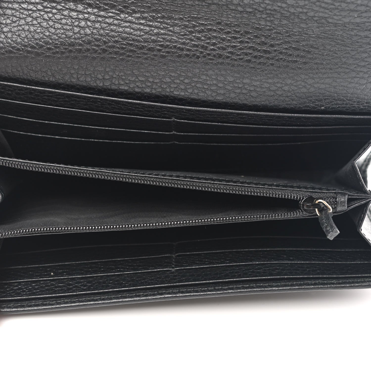 Gucci Dollar Calfskin GG Marmont Continental Wallet Black 5 of 7