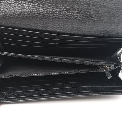 Gucci Dollar Calfskin GG Marmont Continental Wallet Black 5 of 7